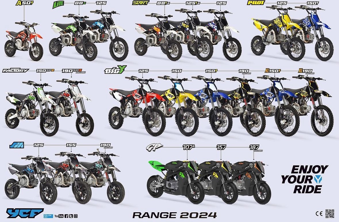 What do you think of our entire 2024 range? 🤩🙌
—
#ycf #motocross #supermoto #minigp #moto